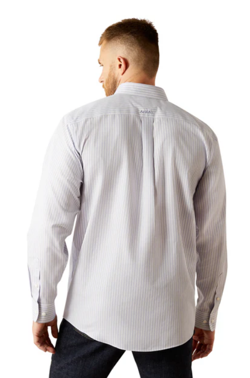 Ariat Men's Wrinkle Free Don L.s Shirt - Blue