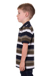 Thomas Cook Boys Matteo SS Polo - Navy/Tan