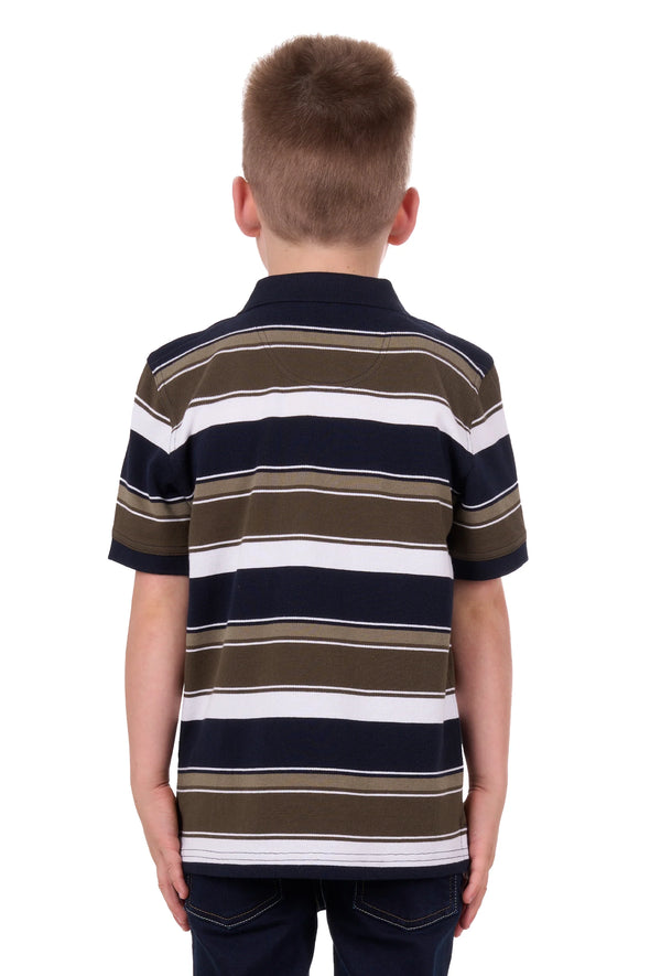 Thomas Cook Boys Matteo SS Polo - Navy/Tan