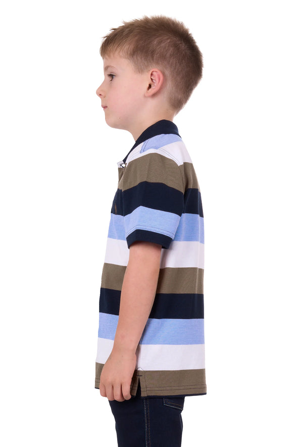 Thomas Cook Boys Jay SS Polo - Navy/Tan