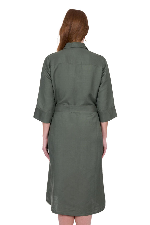 Thomas Cook Ladies Sasha Shirt Dress - Green