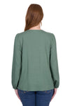 Thomas Cook Ladies May Long Sleeve Top - Sage