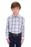 Thomas Cook Boy's Jesse L.S Shirt - Navy/Tan