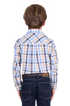 Thomas Cook Boy's Jesse L.S Shirt - Navy/Tan