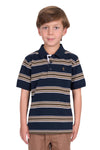 Thomas Cook Boy's Polo  Navy/Dark Tan