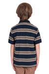 Thomas Cook Boy's Polo  Navy/Dark Tan