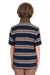 Thomas Cook Boy's Polo  Navy/Dark Tan