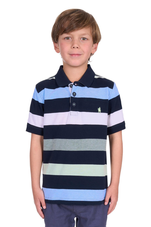 Thomas Cook Boy's Charles Polo - Navy/Green