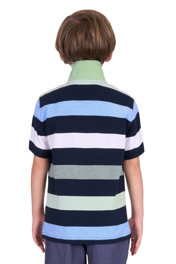 Thomas Cook Boy's Charles Polo - Navy/Green