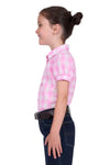 Thomas Cook Girl's Eliza S.S Shirt - Pink/White Check