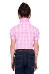 Thomas Cook Girl's Eliza S.S Shirt - Pink/White Check