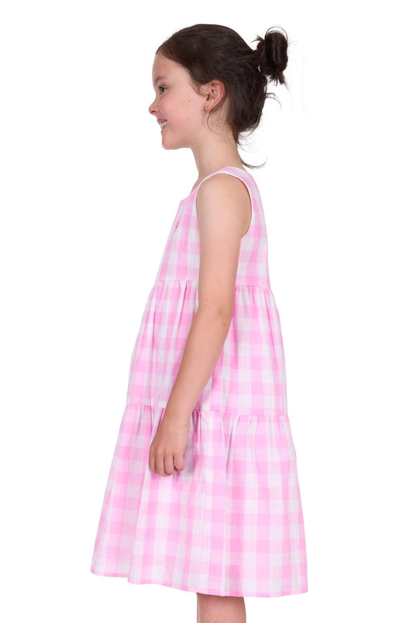 Thomas Cook Girl's Amity Dress - Pink/White Check