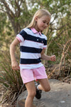 Thomas Cook Girl's Gloria Polo - Navy/Pink