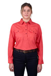 Thomas Cook Ladies Half Button L/S Cotton Shirt