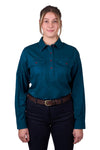 Thomas Cook Ladies Half Button L/S Cotton Shirt