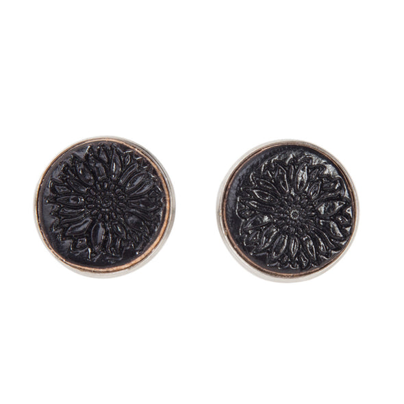 Tooled Flower Stud Earring  from The Design Edge