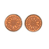 Tooled Flower Stud Earring  from The Design Edge