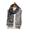 Reversible Black & Vanilla Paisley Scarf