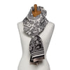 Reversible Black & Vanilla Paisley Scarf