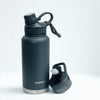 The Guzzlr Vacuum Insulated Water Bottle (with 2 lids) - 946ml
