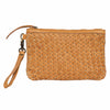 Dingle Woven Washed Leather Clutch