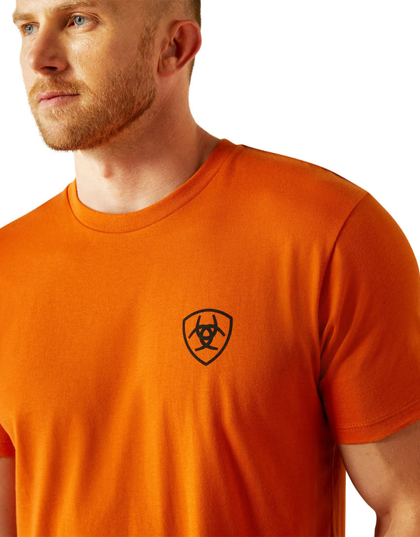 Ariat Men's Barb Shield T-Shirt - Rust