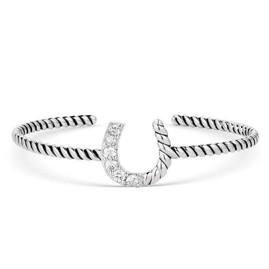 Montana Silversmiths Horseshoe Twisted Cuff