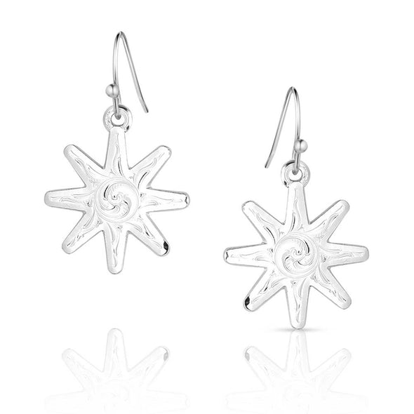 Montana Sliversmith Earring - Spur Rowel Silver