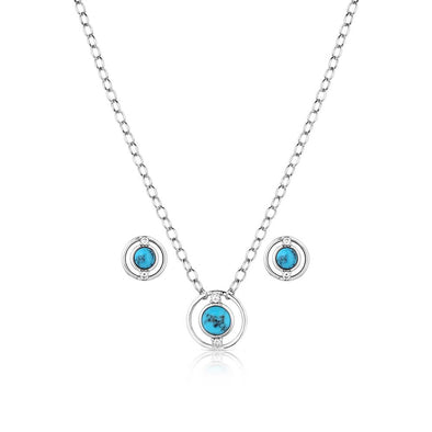 Montana Silversmiths Through the Center Jewellery Set