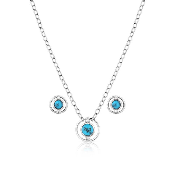 Montana Silversmiths Through the Center Jewellery Set