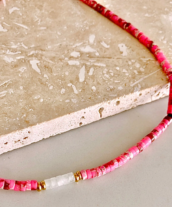 Maui Choker - Fuschia Pink