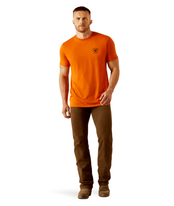 Ariat Men's Barb Shield T-Shirt - Rust