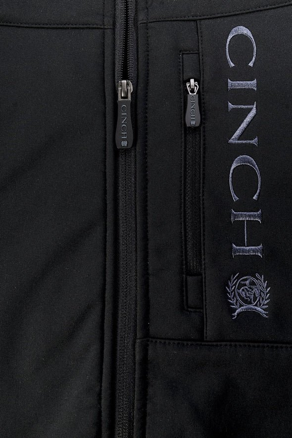 Cinch Men's Bena Bonded Softshell Jacket - Black