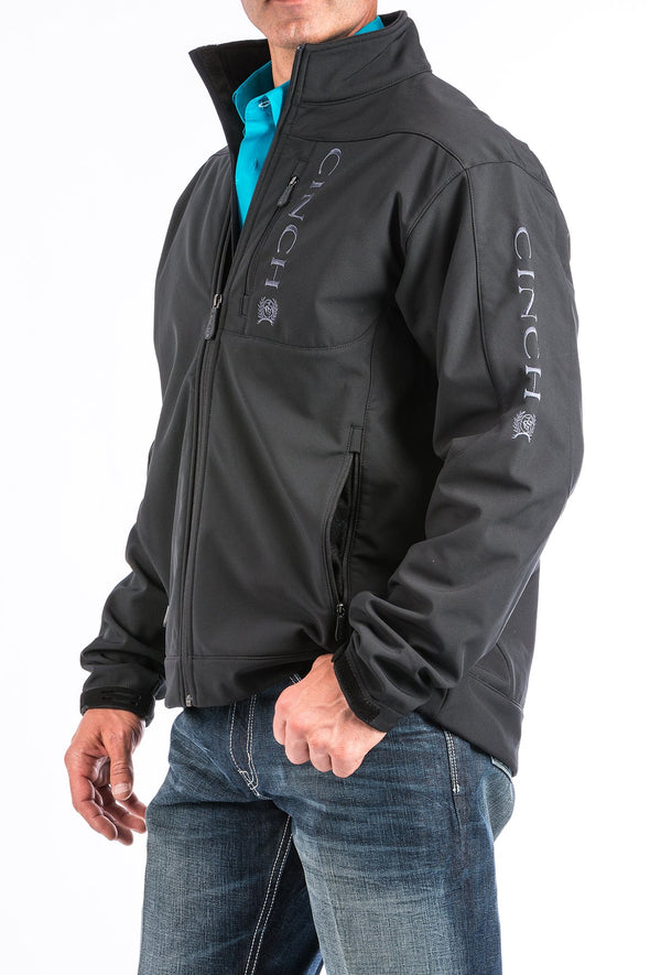 Cinch Men's Bena Bonded Softshell Jacket - Black
