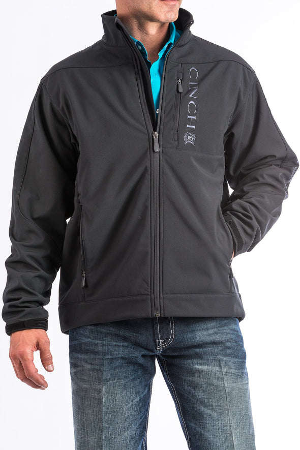 Cinch Men's Bena Bonded Softshell Jacket - Black