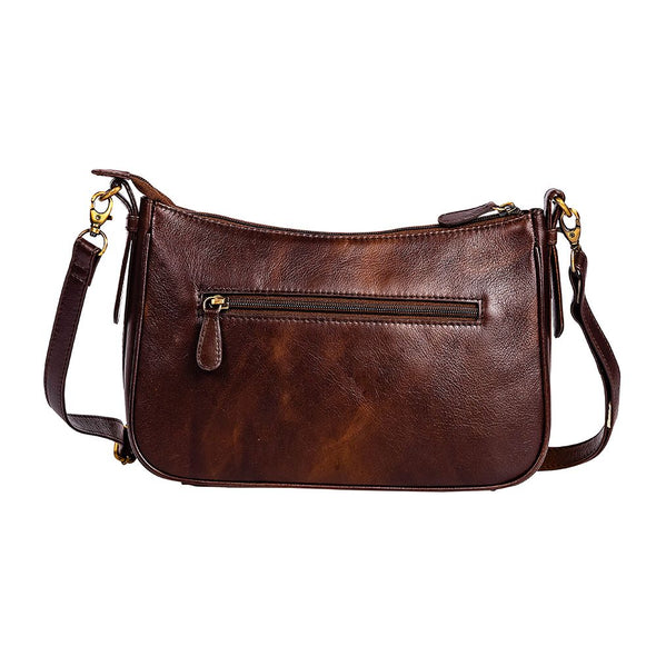 Myra Bag Whitley Way Hand Tooled Handbag