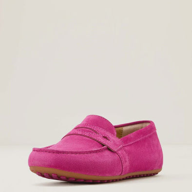 Ariat Selene Driving Moc - Hot Pink Suede