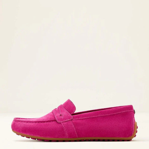 Ariat Selene Driving Moc - Hot Pink Suede