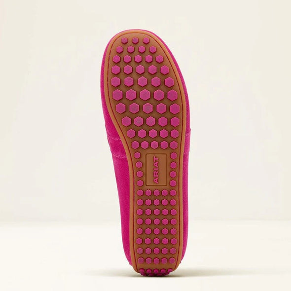 Ariat Selene Driving Moc - Hot Pink Suede