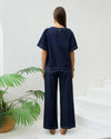 Sofia Frill Sleeve Denim Top