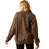 Ariat Ladies Oversized Crew Sweatshirt - Banyan Bark