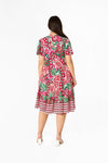 Connor Floral Dress - Red/Pink