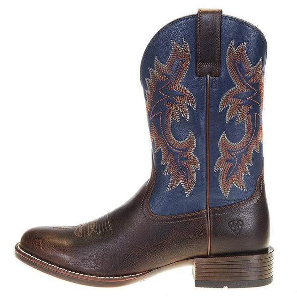 Ariat Men's Stockman Ultra - Wicker/Federal Blue