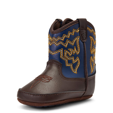 Ariat Infant Lil Stopmer Deadwood Boot - Navy/Chocolate