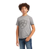 Ariat Boys Rope Shield T-Shirt - Athletic Heather
