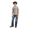 Ariat Boys Rope Shield T-Shirt - Athletic Heather