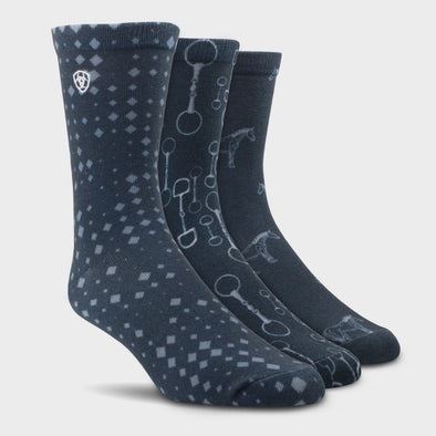Ariat Novelty Crew Socks - Raining Bits