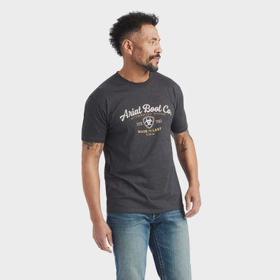 Ariat Mens Type Crest T-Shirt - Charcoal Heather