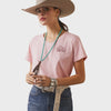 Ariat Ladies REAL Grazin SS T-Shirt - Coral Blush