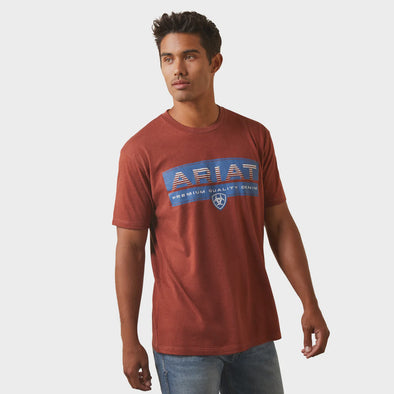 Ariat Men's Shadows T-Shirt - Rust Heather